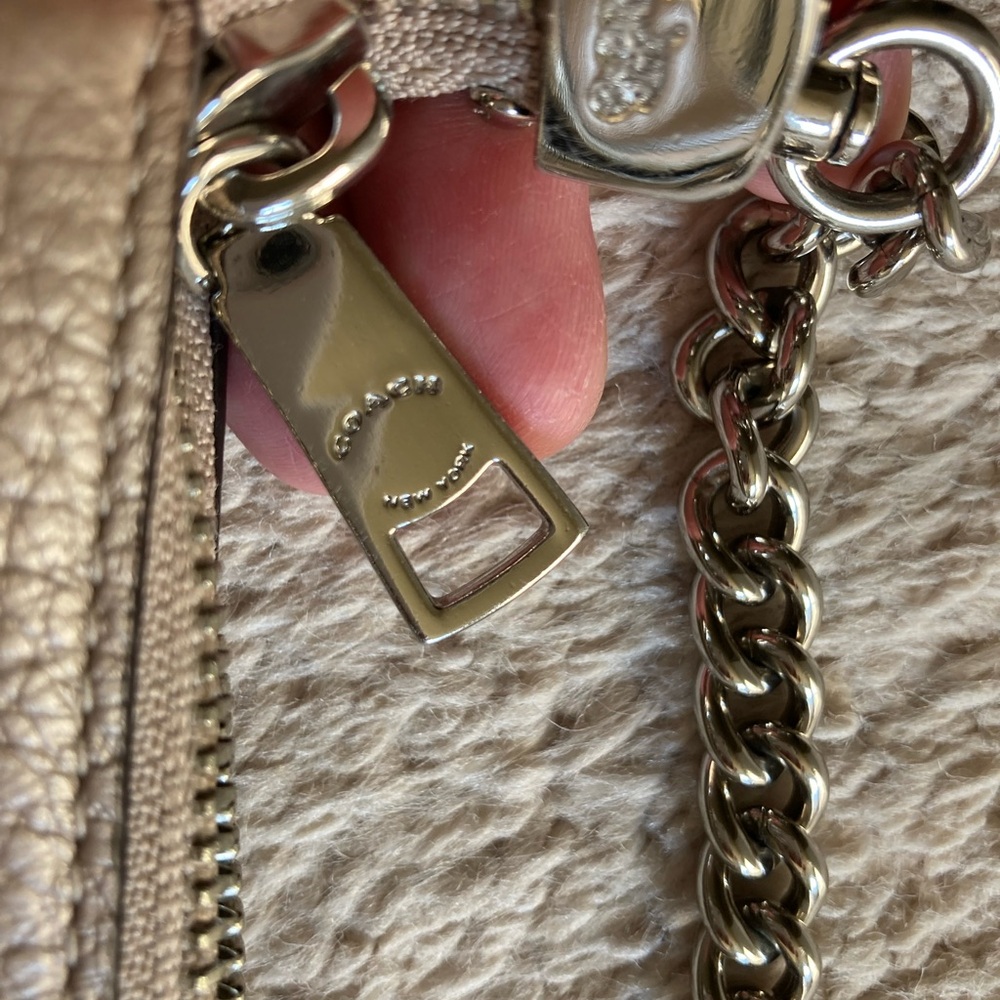 Coach metallic leather crossbody bag F39207 - Picture 4 of 9